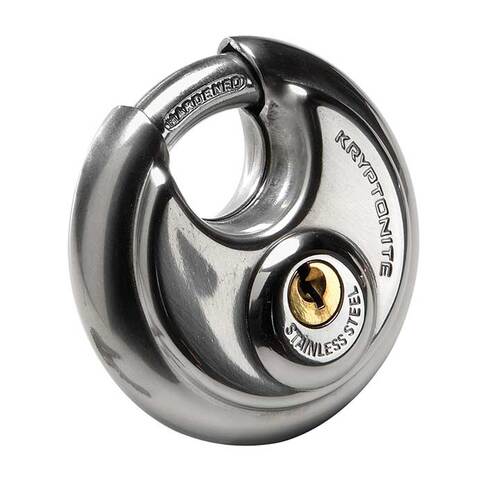 Kryptonite Disc Stainless Steel Key Padlock 70mm