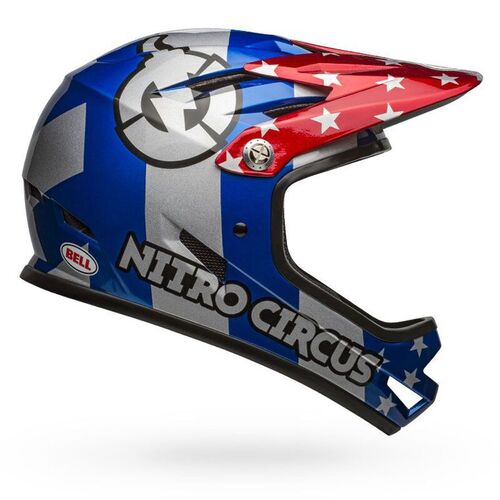 Bell Sanction Helmet Nitro Circus Gloss Silver/Blue/Red