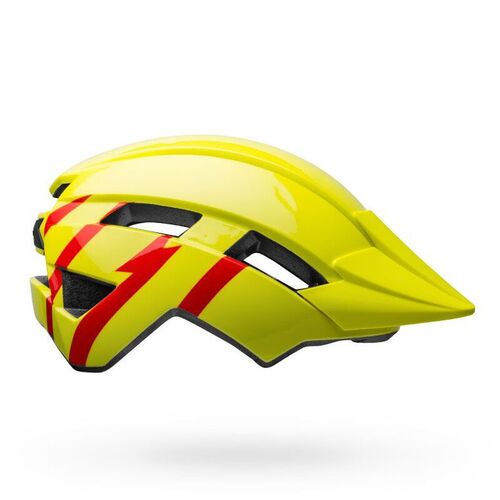 Bell Sidetrack II Kids Helmet Strike Gloss Hi-Viz/Red