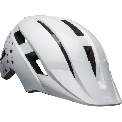 Bell Sidetrack II MIPS Kids Helmet Gloss White Stars