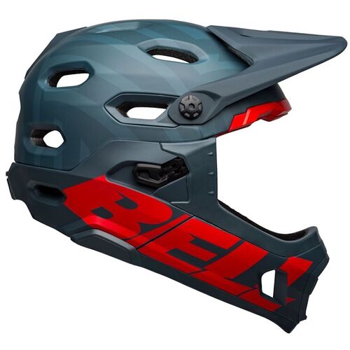 Bell Super DH Spherical/MIPS Helmet Blue/Crimson 