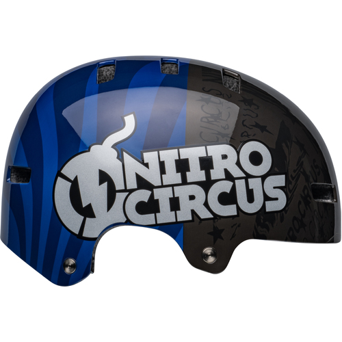 Bell 2022 Local Helmet Nitro Circus Silver/Blue/Red