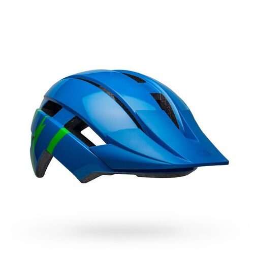 Bell Sidetrack II Youth Helmet Strike Blue/Green