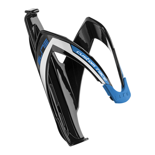 Elite Custom Race Bottle Cage Black/Blue (74mm Diameter)