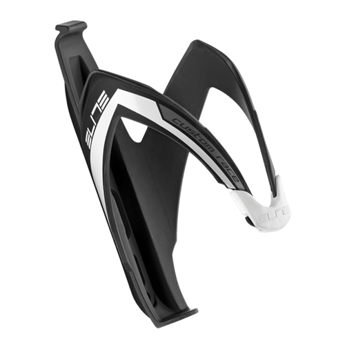 Elite Custom Race Bottle Cage Black/White (74mm Diameter)