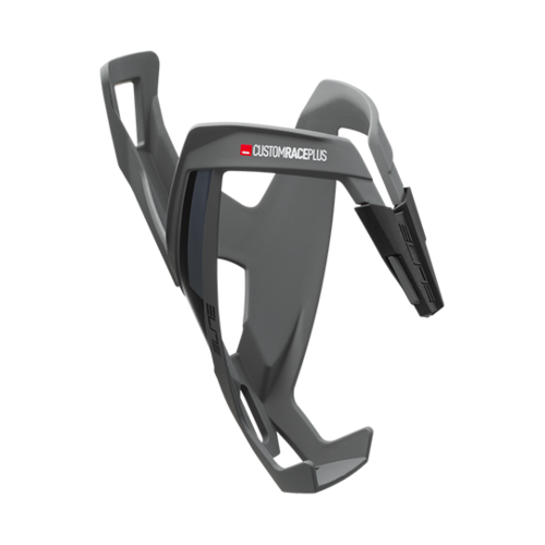 Elite Custom Race Plus Bottle Cage Matte Grey/Black (74mm Diameter)