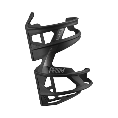 Elite Prism Carbon Right Bottle Cage Matte Black/Black (74mm Diameter)