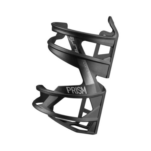 Elite Prism Carbon Left Bottle Cage Matte Black/Black (74mm Diameter)