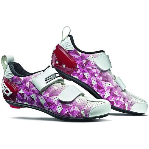 Sidi T-5 Air Womens Shoes Rose/Jester Red/White