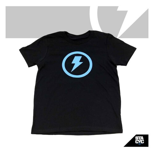 STACYC Bolt Logo Kids T-Shirt Black