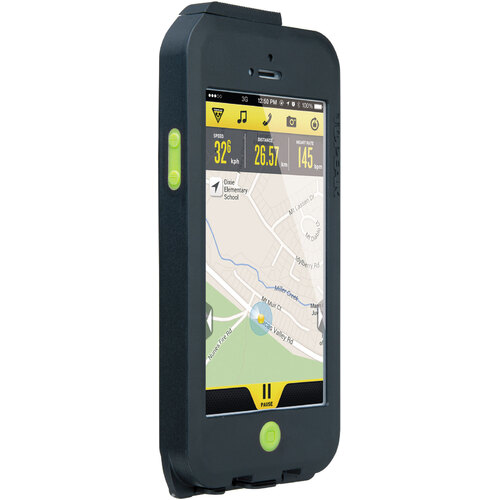 Topeak Weatherproof Ridecase Black/Green for iPhone 5