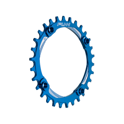 FUNN Solo Narrow Wide 30T Chain Ring for 104mm BCD Blue