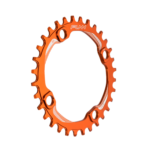 FUNN Solo Narrow Wide 32T Chain Ring for 104mm BCD Orange