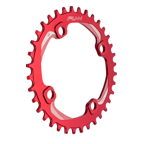 FUNN Solo Narrow Wide 36T Chain Ring for 104mm BCD Red