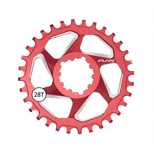 FUNN Solo DX Narrow Wide Boost 28T Chain Ring for Sram Direct Mount Red