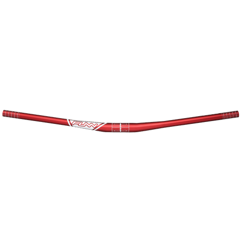 FUNN Kingpin Handlebar (31.8mm Clamp Diameter/785mm Wide/15mm Rise) Red