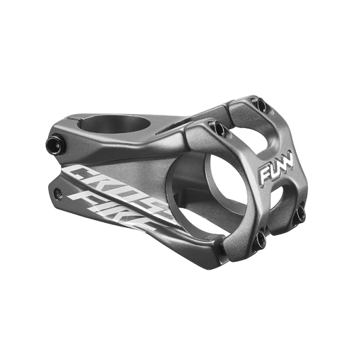 FUNN Crossfire Stem (31.8mm Bar Clamp/50mm Length/0° Rise/Steer 1-1/8 Inch) Grey