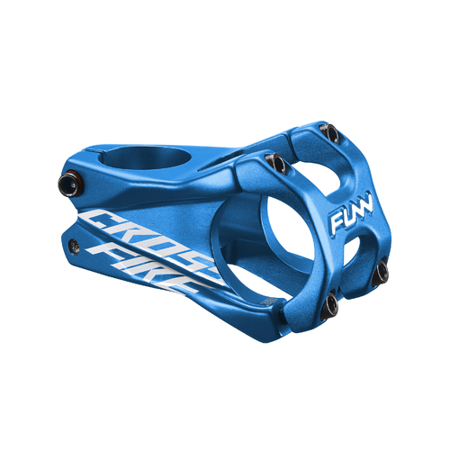 FUNN Crossfire Stem (31.8mm Bar Clamp/50mm Length/0° Rise/Steer 1-1/8 Inch) Blue