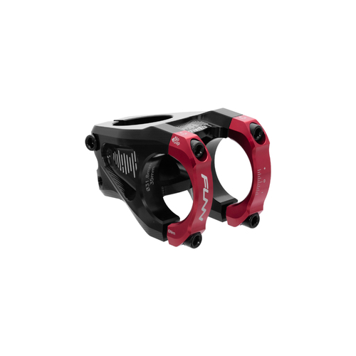 FUNN Equalizer Stem (31.8mm Bar Clamp/35mm Length/10mm Drop/Rise/Steer 1-1/8 Inch) Red