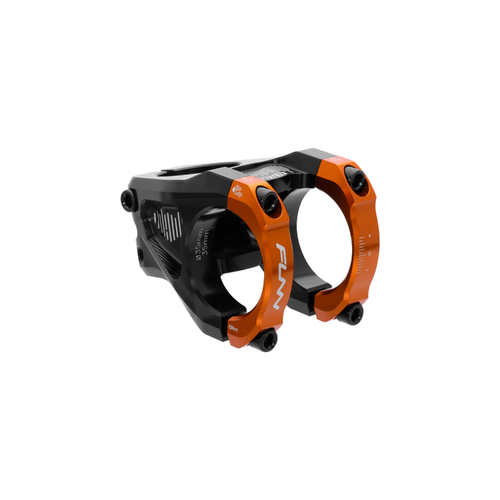 FUNN Equalizer Stem (35mm Bar Clamp/35mm Length/10mm Drop/Rise/Steer 1-1/8 Inch) Orange