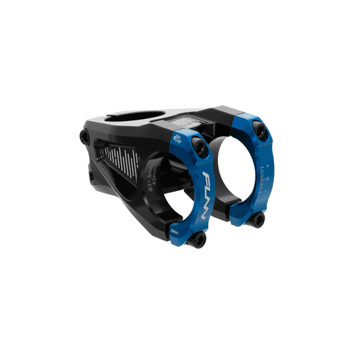 FUNN Equalizer Stem (31.8mm Bar Clamp/42mm Length/10mm Drop/Rise/Steer 1-1/8 Inch) Blue