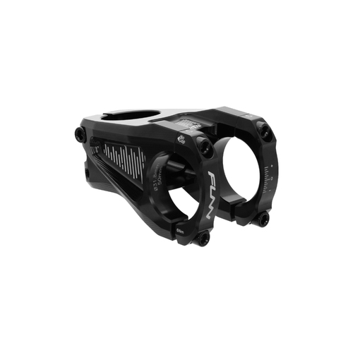 FUNN Equalizer Stem (31.8mm Bar Clamp/50mm Length/10mm Drop/Rise/Steer 1-1/8 Inch) Black