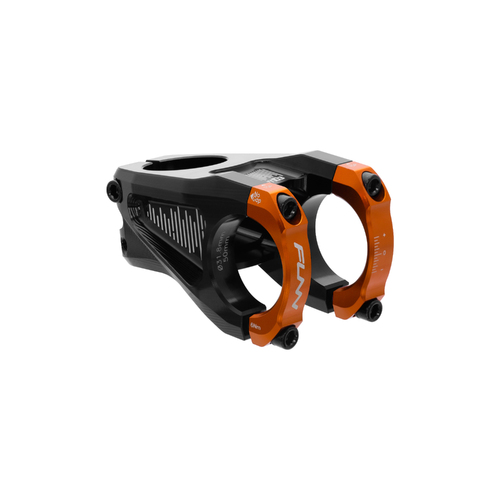 FUNN Equalizer Stem (31.8mm Bar Clamp/50mm Length/10mm Drop/Rise/Steer 1-1/8 Inch) Orange