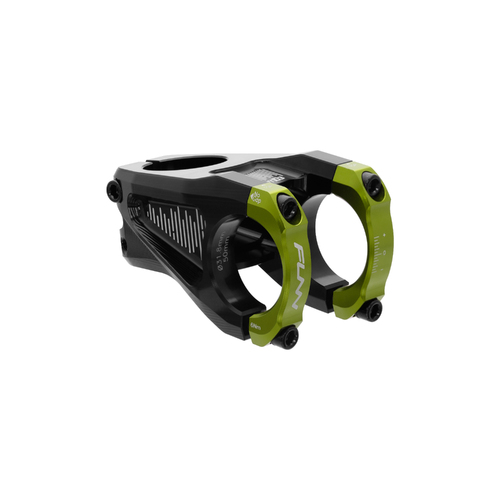 FUNN Equalizer Stem (31.8mm Bar Clamp/50mm Length/10mm Drop/Rise/Steer 1-1/8 Inch) Green