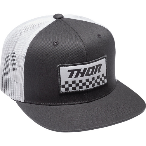 Thor Checker Hat Gray/White