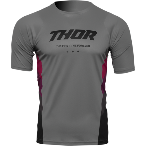 Thor Assist React Short Sleeve Jersey Gray/Purple