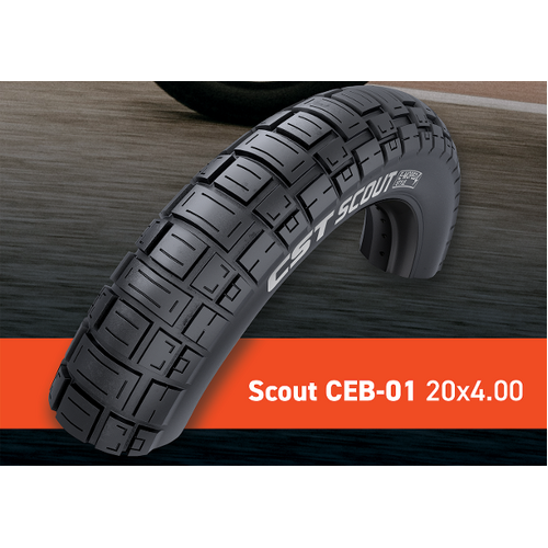 CST Scout Wire Bead Tire 20" x 4.0" E-Moped