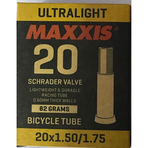 Maxxis Ultralight Tube 20" x 1.50"/1.75" 60mm Schrader Valve