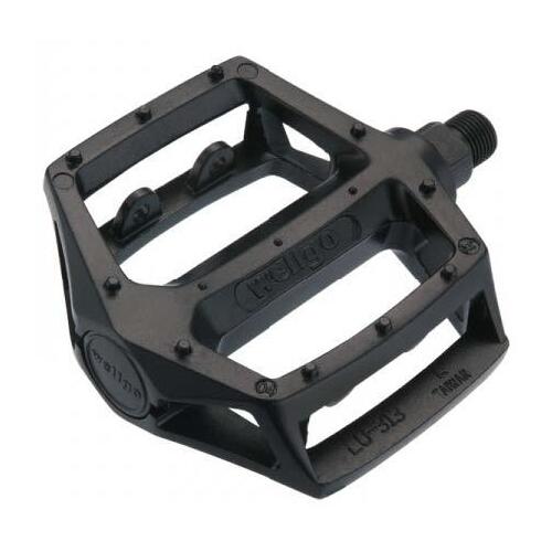 QBP Steel MTB General Style Pedal 1/2" x 1/8" Black