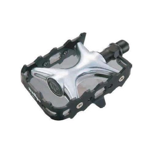 QBP Alloy Trek Pedal with DU Bearing 9/16" Silver