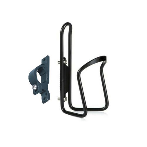 QBP Alloy Bottle Cage Black with Handlebar Mount