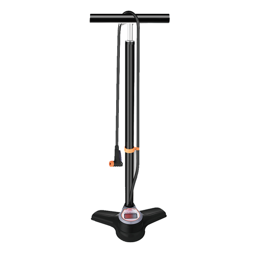 QBP Air Elite Digital Track Pump (Alloy Barrel/Handle/Shaft & Base/High Pressure Head/Digitial LED Screen & Smart Head)