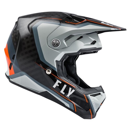 FLY Racing Formula Carbon Helmet Axon Black/Grey/Orange
