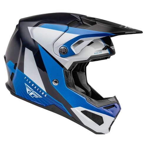 FLY Racing Formula Carbon Helmet Prime Blue/White/Blue Carbon