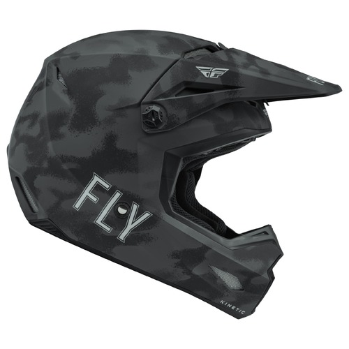 FLY Racing Kinetic Youth Helmet Special Edition Tactic Matte Grey Camo