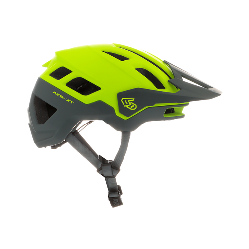 6D ATB-2T Accent Matte Hi-Vis Yellow/Grey Helmet