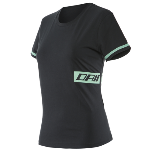 Dainese Paddock Ladies T-Shirt Black/Aqua