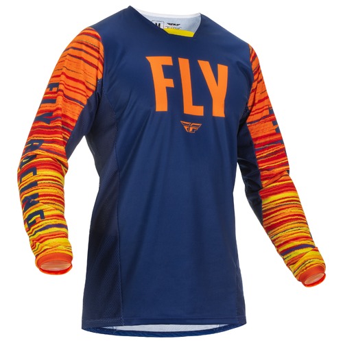 FLY Racing 2022 Kinetic Jersey Wave Navy/Orange