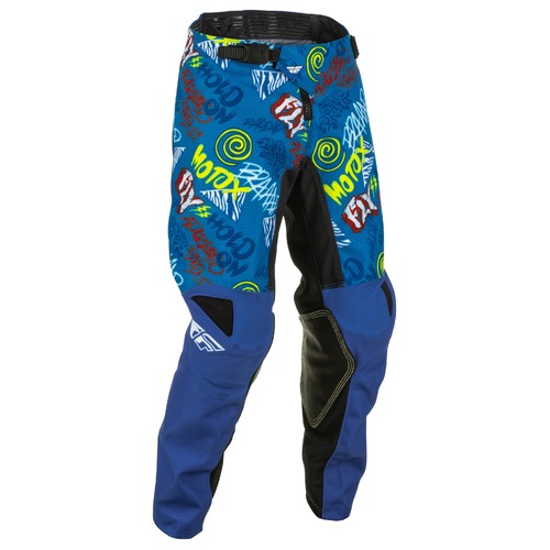 FLY Racing 2022 Kinetic Youth Pants Rebel Blue/Light Blue