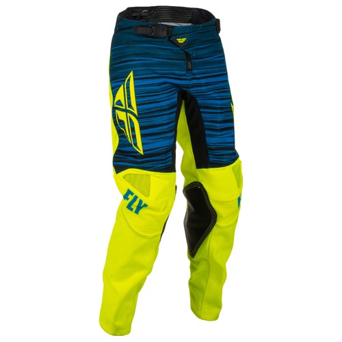 FLY Racing 2022 Kinetic Youth Pants Wave Hi-Vis/Blue