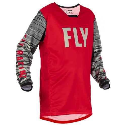 FLY Racing 2022 Kinetic Youth Jersey Wave Red/Grey