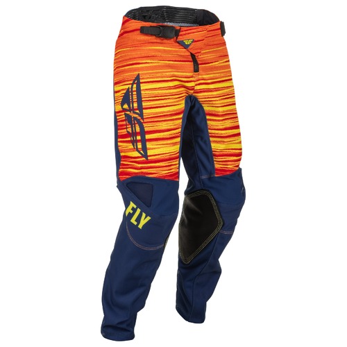FLY Racing 2022 Kinetic Youth Pants Wave Navy/Yellow/Red
