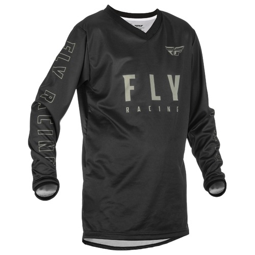 FLY Racing 2022 F-16 Youth Jersey Black/Grey
