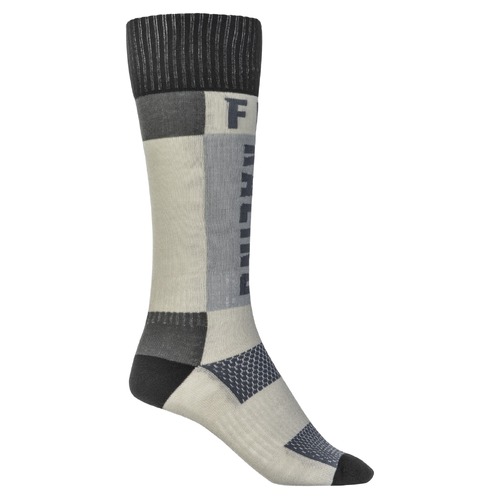 FLY Racing MX Thick Socks Grey/Black