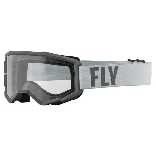 FLY Racing Focus Goggles Grey/Dark Grey w/Clear Lens