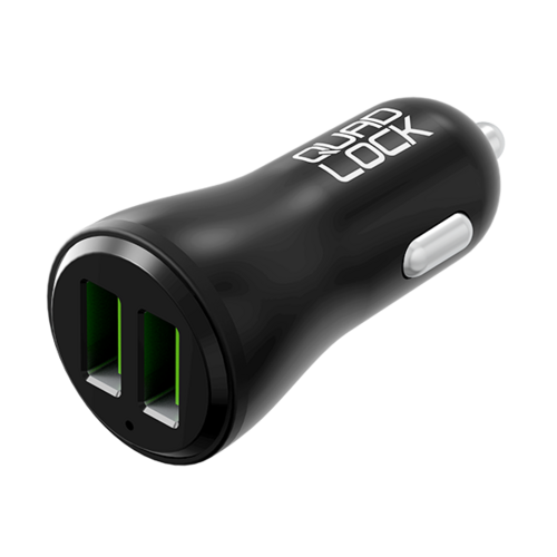 Quad Lock Dual USB 12V Car Charger